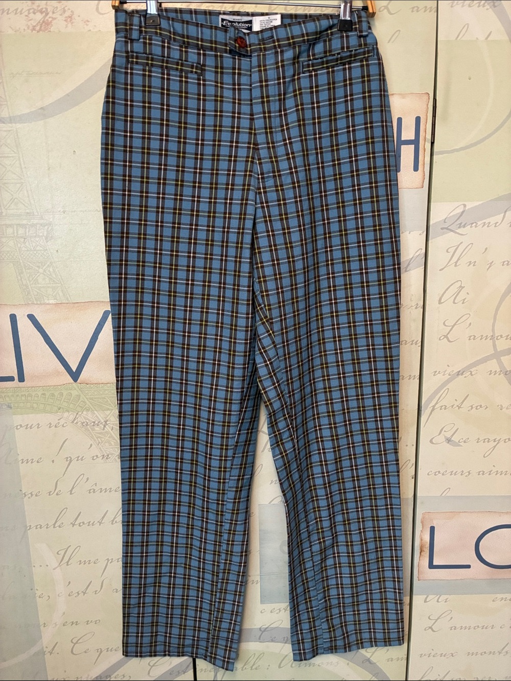 Revolution Blue and Black Plaid Women’s Pants SZ 9